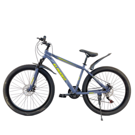 Велосипед Klauden 27.5" 21скор (стальная рама, диск. тормоз) Сине-желтый (KL-27.5-3)