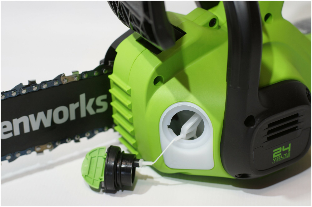 Цепная пила аккумуляторная GREENWORKS G24CS25 24В,25см,3/8-1,1-40 (без АКБ и ЗУ) (2007707)