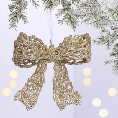 Подвеска «Чудесный бантик» 12*10 см, темное золото