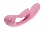 Вибратор перезаряжаемый с гнущимся клиторальным массажером G-Wave (10 режимов) (Цвет: розовый)