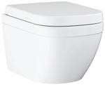 Подвесной унитаз GROHE Euro Ceramic, сиденье с микролифтом, альпин-белый (39554000)