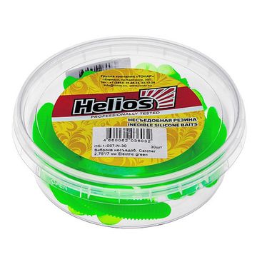 Виброхвост несъедоб. Catcher 2,75'/7 см Electric green 30шт. (HS-1-007-N-30) Helios