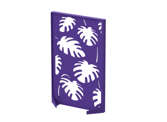 Перегородка с декором  "Пальмы" 120х40х140