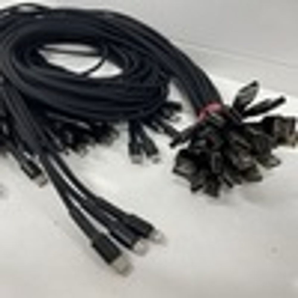 USB провод зарядка DE LUX (чёрный)