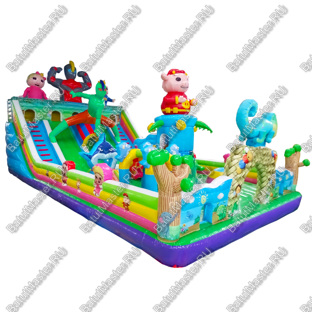 Надувной батут "На страже добра", 15*8*7 м