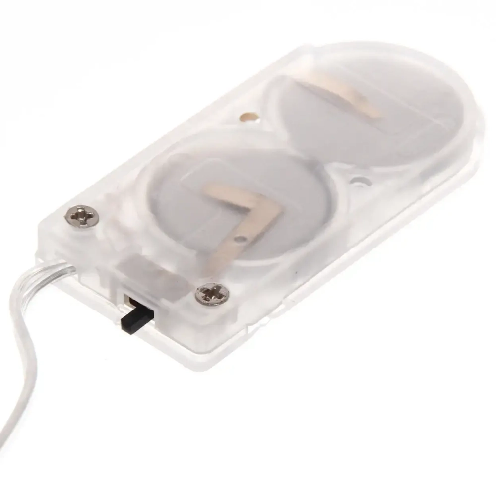 Гирлянда для дома ЛЕНТА ДЕКОРАТИВНАЯ «Снегопад» 2,0 м, 4.5 см, 20 ламп LED (на батарейках), Серебро (подсветка белый)