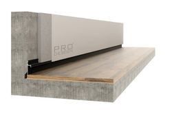 Теневой плинтус Pro Design 1269 черный, 2700x10x31,8 мм