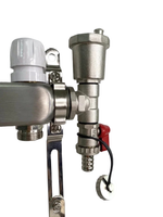 Коллекторная группа с расходомерами  Grema 1*3/4  9 вых. (НЕРЖ)