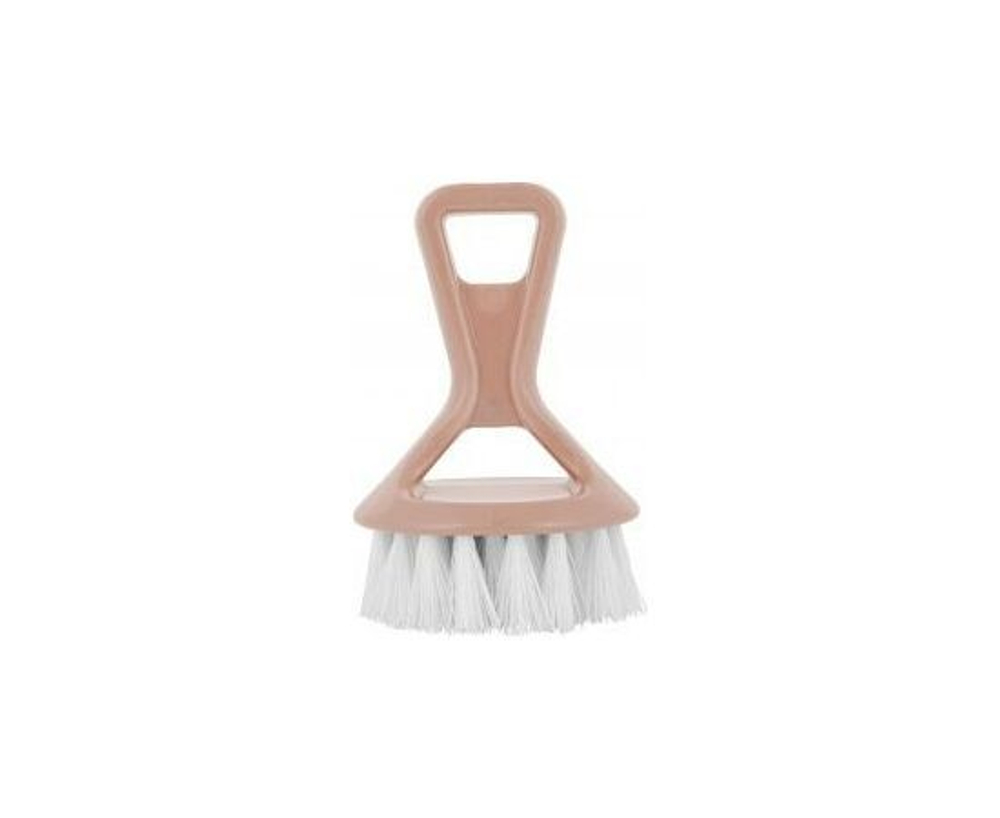 Щетка для посуды вертикальная Vogue круглая, D 7,5 см бежевый