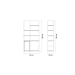 Книжный шкаф (бордо) ENZA HOME HAMPTON EH59244