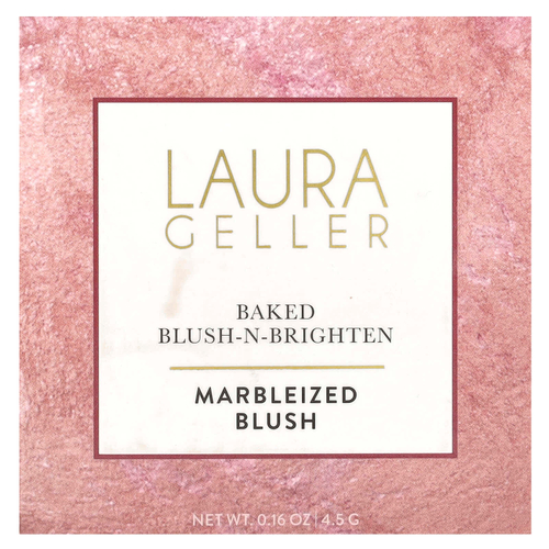 Laura Geller, Baked Blush-N-Brighten, румяна с эффектом мерцающего эффекта, оттенок 0018039B Ethereal Rose, 4,5 г (0,16 унции)