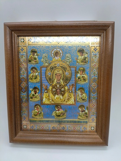 Лик чудотворного образа знамение Пресвятой Богородицы Коренно  Курской