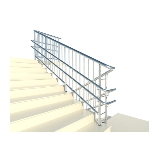 Ограждения из нержавейки для школы