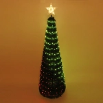 Елка с гирляндой «Ёлка» в1,8 м, d-0,6 м 17 линий 272 лампы LED, зелен. пров, более 8 реж,IP-20, RGB