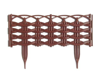Заборчик декоративный Ивушка 3м терракотовый