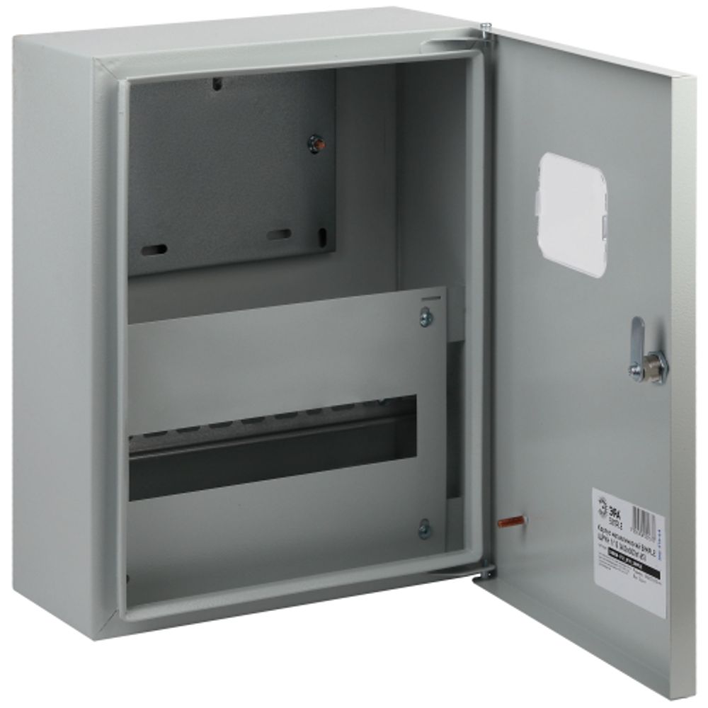 Корпус металлический навесной ЭРА SIMPLE ЩУРН-1/12 (400х300х155) IP31 УХЛЗ серый | Корпуса металлические учетно-распределительные