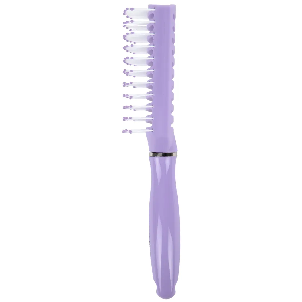 Расческа для волос скелетная, 22,5х4,5 см, продувная, фиолетовая/белая, MONTE VITA (МОНТЕ ВИТА), 457420