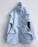 Тренч на молнии из хлопка Берберри голубой