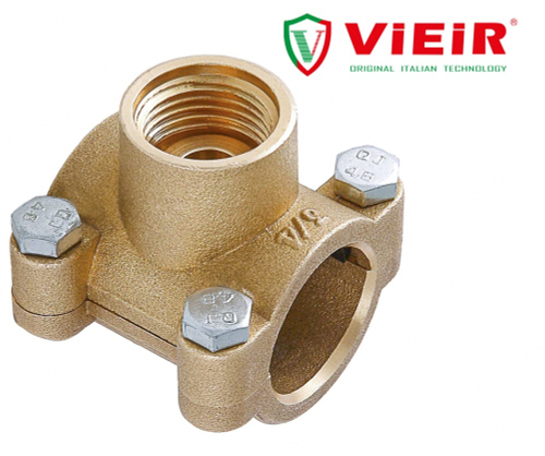 Врезка трубная (обойма-тройник), водоотвод  1/2 х 1/2 Г. х 1/2  ViEiR  (120/10шт)