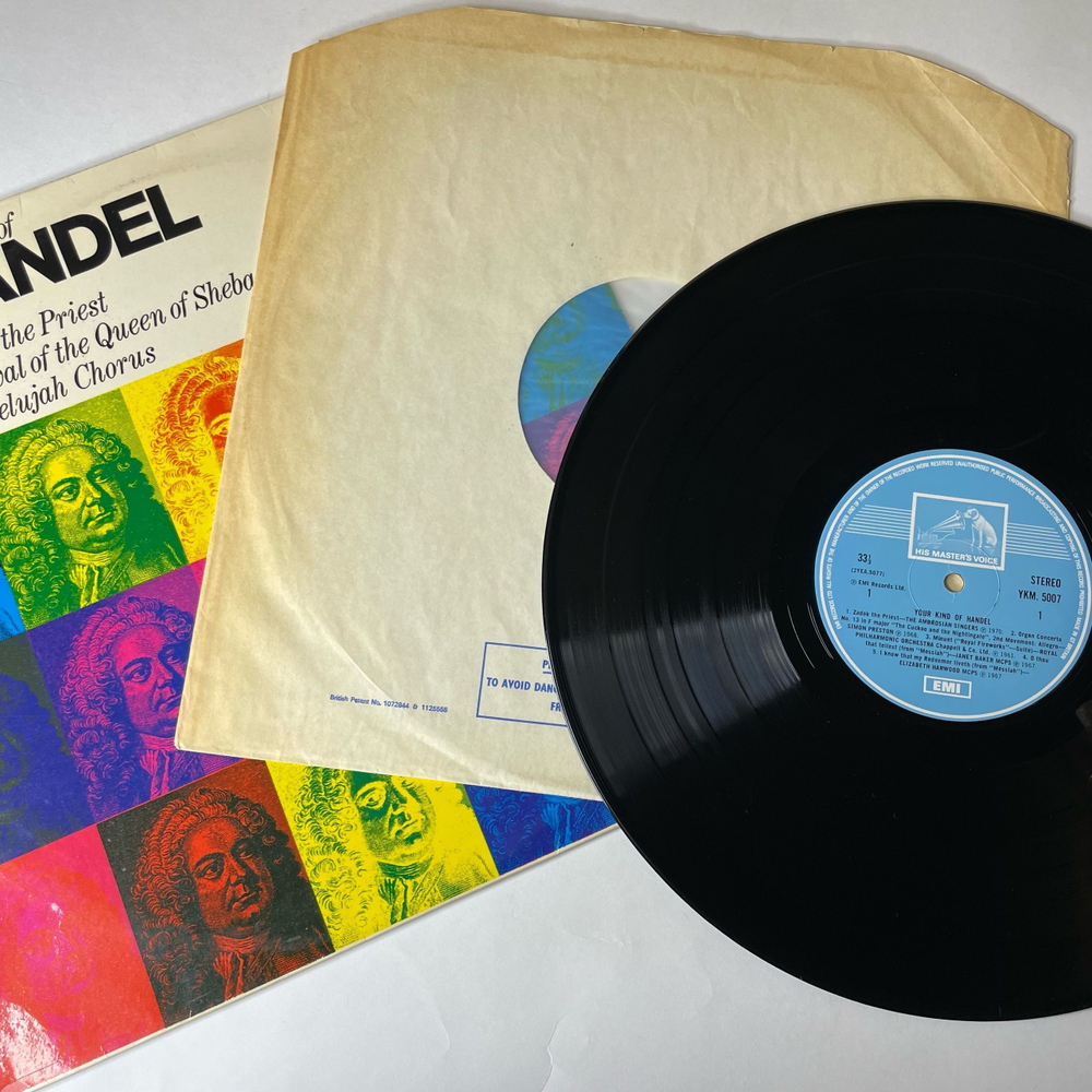 Винтажная виниловая пластинка LP Handel Гендель, Иегуди Менухин Yehudi Menuhin, The Ambrosian Singers Your Kind Of Handel (Англия 1975)