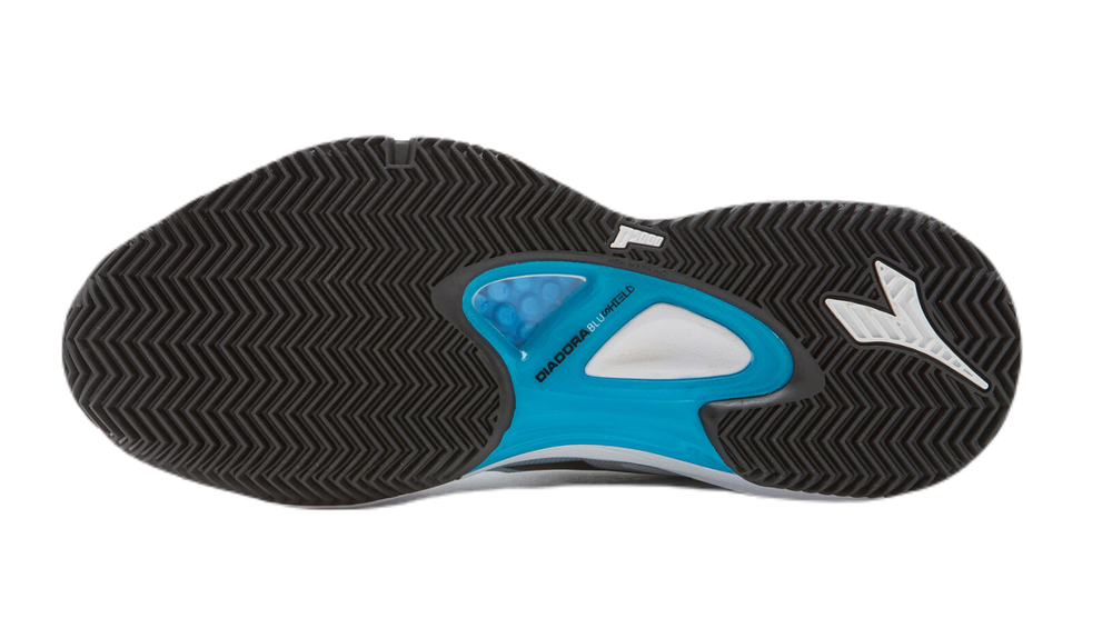 Теннисные кроссовки Diadora Speed Blushield Fly 3 + Clay - white/black/blue jewel