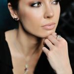 Кольцо с Бабочками разъемное янтарь вишневый