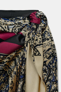 ZARA ЮБКА-ПАРЕО С ПРИНТОМ ПЕЙСЛИ — ZW COLLECTION, РАЗНОЦВЕТНЫЙ