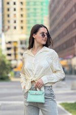 Сумка Hermes из кожи крокодила 20 см