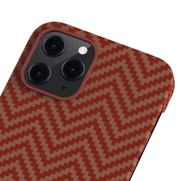 Чехол Pitaka MagEZ Case для Apple iPhone 12/12 Pro (Red/Orange Herringbone)
