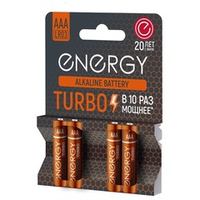 Батарейка алкалиновая Energy Turbo LR03/4B (АAА) 107049-SK