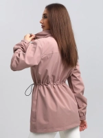 Ветровка с капюшоном удлиненная