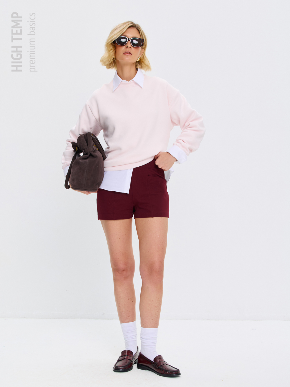 Экстра короткие шорты из футера