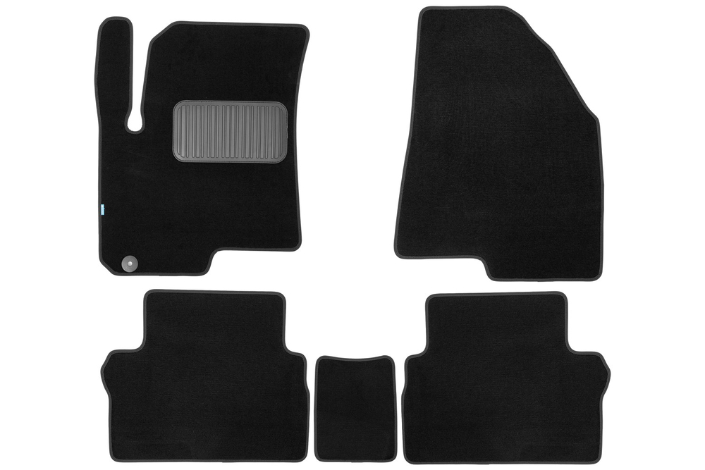 Коврики ворсовые для JETOUR X50 2024 - н.в. Внедорожник 5 дв. - 5 шт. коврики текстильные в салон KLEVER05.A71466.110KH