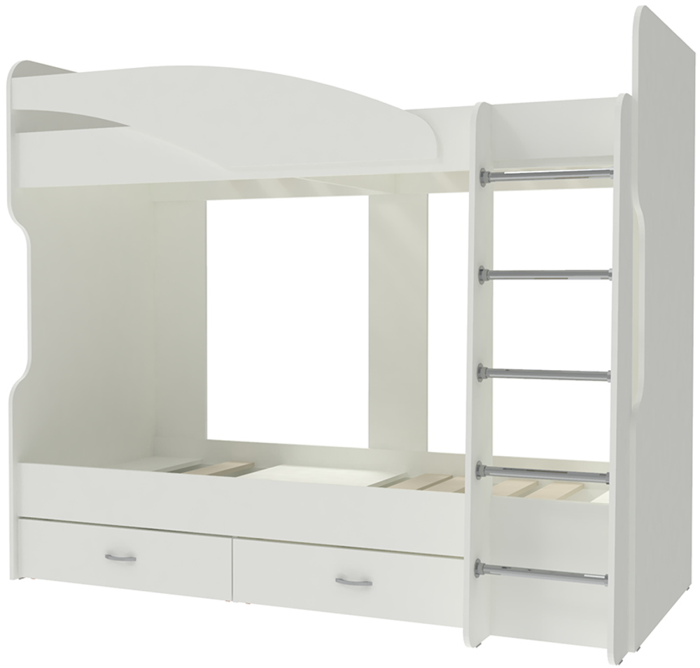 Двухъярусная кровать КарИВи Мийа 2 Белый  Белый