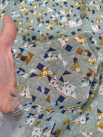 Шифон/ Фигуры на сером