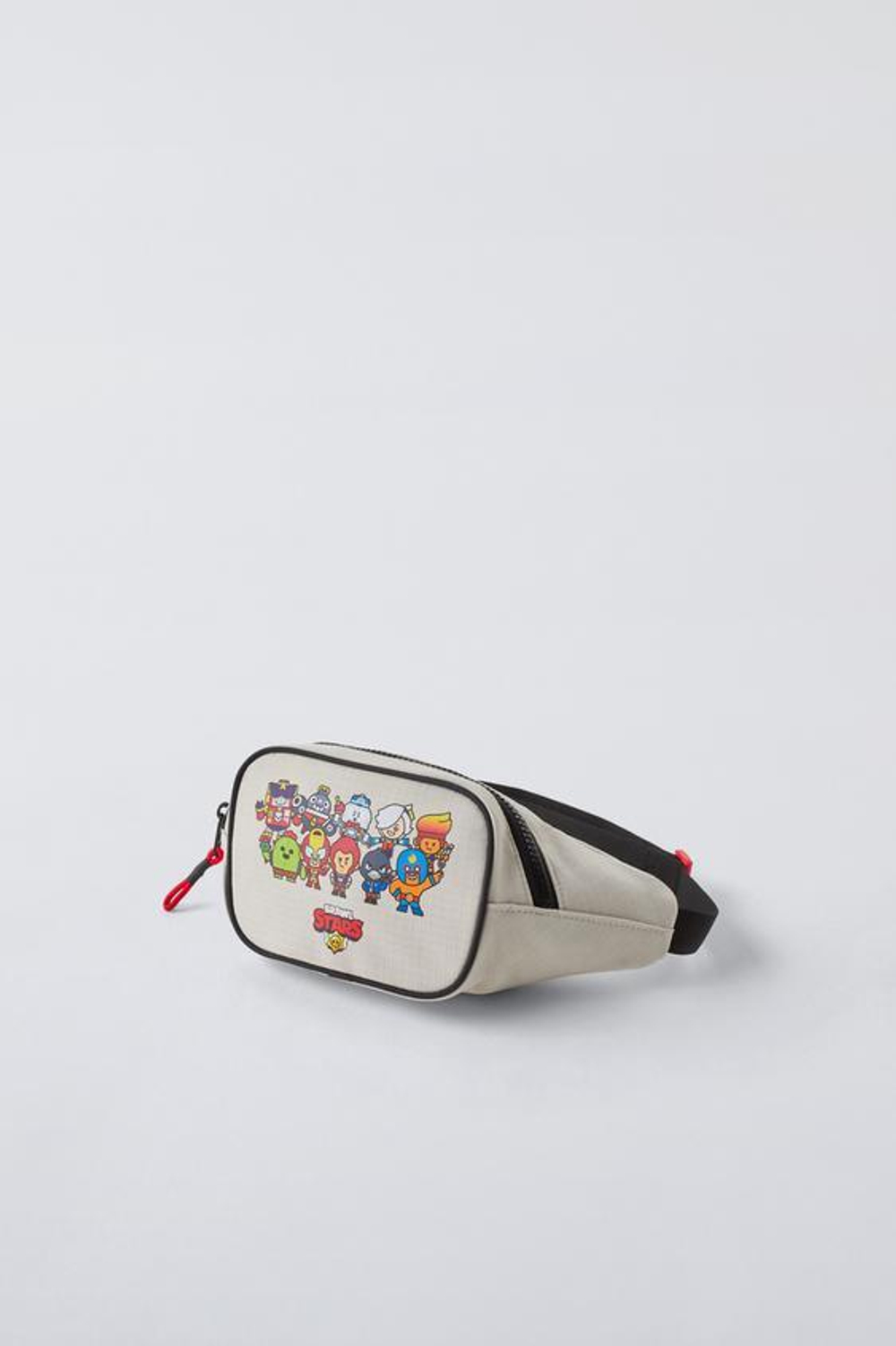 ZARA ПОЯСНАЯ СУМКА С ПРИНТОМ BRAWL STARS © SUPERCELL OY, СЕРЫЙ