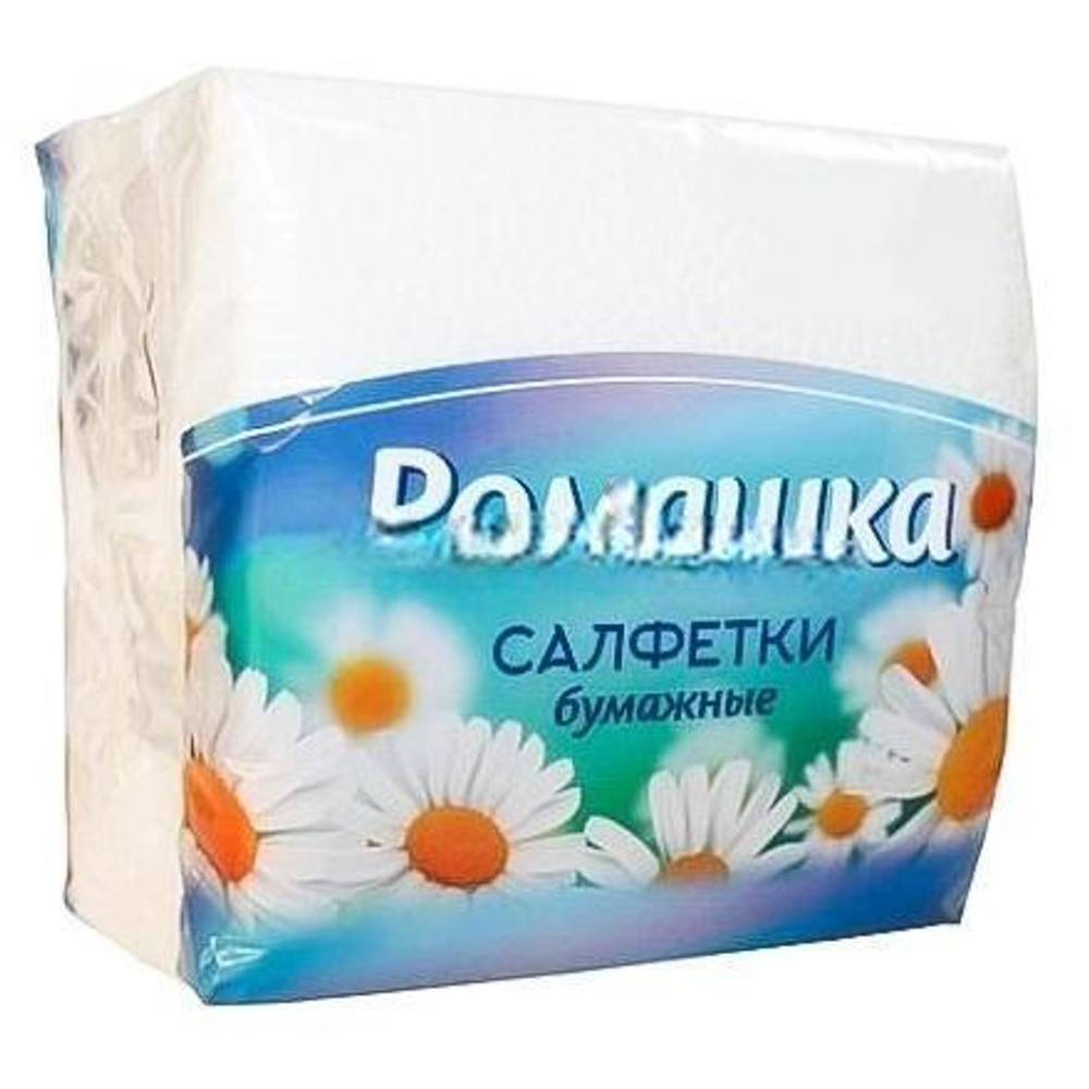 Салфетка 24х24 (1 сл.) "Ромашка" белая (20 шт.) 2232