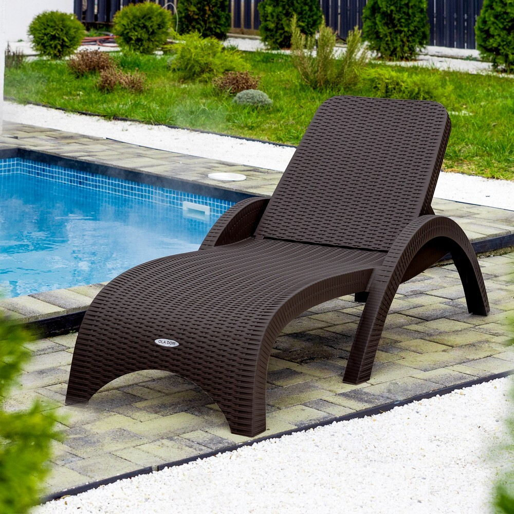 Шезлонг RATTAN Цвет: Коричневый
