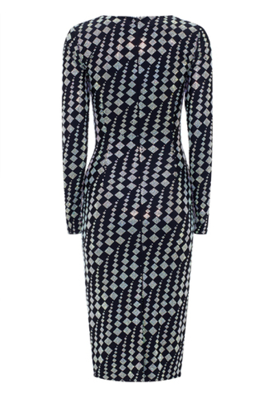 Платье футляр ромб