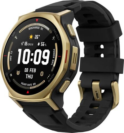 Смарт-часы AMAZFIT T-rex 3 Pro A2549,  44мм,  1.32",  черный/золотистый