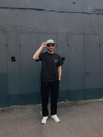 Футболка Miracle Apparel Heavy Soft Black Flame Графит