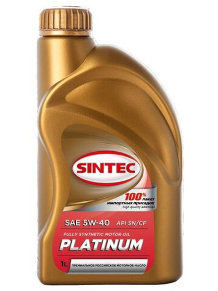 Sintec 5/40 Platinum SN/CF/1 л (пластик)