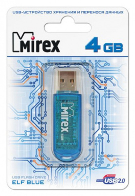 Флешка 4GB Mirex Elf Синий