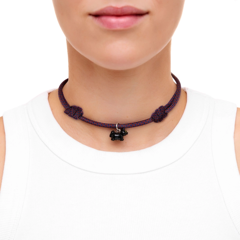 Колье Мой Любимый Пушистик на Паракорде – Черный кот