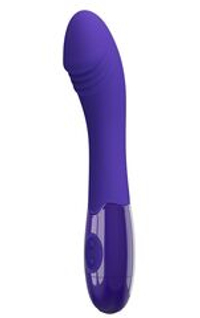 Фиолетовый вибростимулятор Elemetal-Youth - 19,3 см.