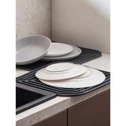 Коврик для сушки посуды Dry Flex, 34,5х31,5 см, графит