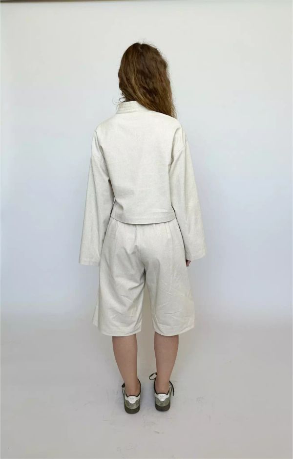 Шорты Хакама молочные - фото 2