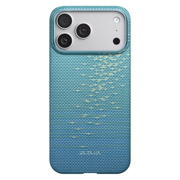 Чехол Pitaka Edge Case для iPhone 17 Pro Max, Лазурный | Lucid Blue
