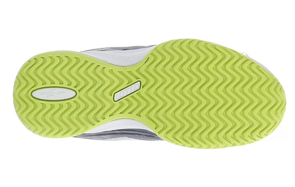 Детские теннисные кроссовки Lotto Mirage 300 All Round Junior - all black/all white/acacia green