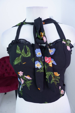 Топ NLW модный, с яркими цветами, маркировка M, на 46 размер